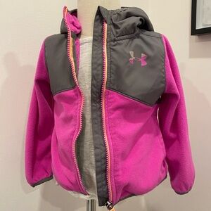 Under Armour girls' coldgear Canyon Rim full-zip hooded jacket